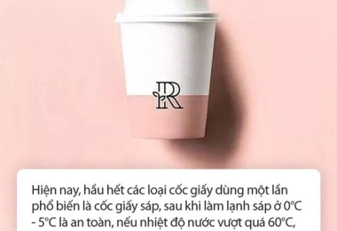 Những loại cốc uống nước không tốt cho sức khỏe