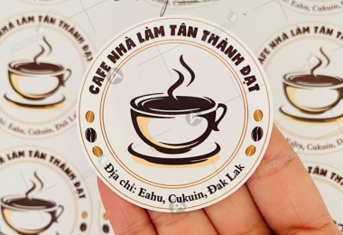 Dịch vụ in tem dán ly theo yêu cầu, giá tốt tại HCM