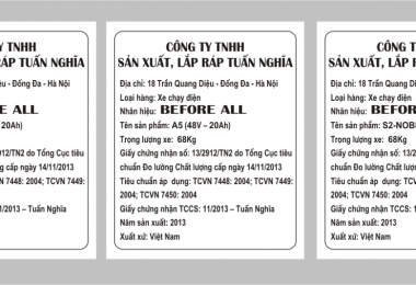 In tem phụ sản phẩm giá thẻ theo yêu cầu