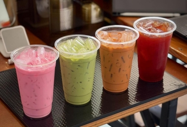 Ly nhựa 2 lớp trong suốt cực hot cho quán trà sữa