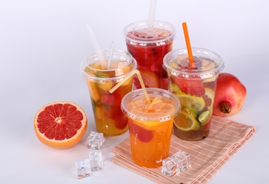 Ly nhựa nắp bằng chống tràn cho đồ uống mang đi