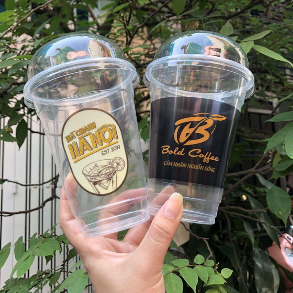 ly nhựa cafe